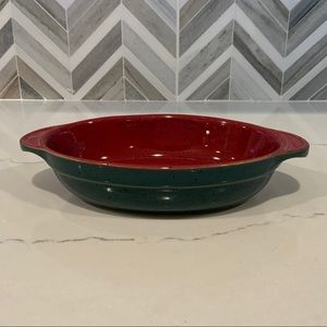 Denby Harlequin Red Green Oval SM Casserole Dish